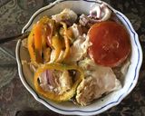 A picture of step 5 of California Farm Harissa Chicken.