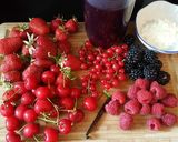 A picture of step 1 of Red Berry Compote (Rote Gruetze).