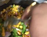 A picture of step 4 of Chatpata Stuffed Masala Papad Cones.