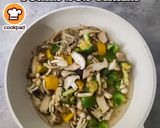 Gambar langkah 10 resipi Cendawan Campur Tumis Sos Tiram.