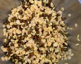 A picture of step 6 of Dal Bati Churma with pickled onions.