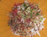 A picture of step 3 of Russian salad.