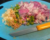 A picture of step 2 of Manipuri style Khichadi.