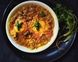 A picture of step 3 of Coriander leaves egg lababdar.