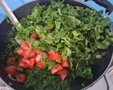 A picture of step 2 of Suva Palak nu shak (Spinach & dill vegetable).