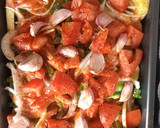 Foto del paso 2 de la receta: Lubina al horno con verduras 🐟🐟🐟