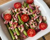 Une image de l'étape 4 de Lotte Rôtie aux Asperges & Lardons.