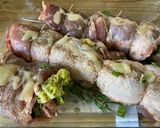 Göngyölt dagadó - medvehagymás bulgúrral recept fázis 4 fotója