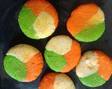 A picture of step 5 of Tricolour Peda.