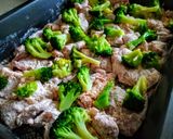 Brokkolival sült nem lehet abbahagyni csirke recept fázis 2 fotója