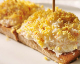 Foto del paso 5 de la receta: Pincho Donosti (Ensaladilla de Txaka y Langostinos)