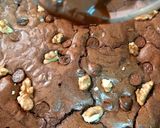 A picture of step 3 of Chocolate fudge brownies 😊.