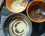 एगलेस मार्बल केक (eggless marble cake recipe in marathi) रेसिपी स्टेप 4 फोटो