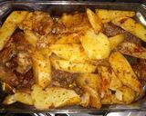 Foto del paso 3 de la receta: Papas con pimentón+carne al horno