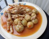 Foto langkah ke 5 dari resep Cilok kuah kental pedas.