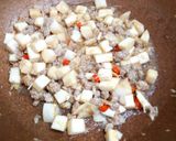 รูปขั้นตอนการทำที่ 4 ของ ยอดมะพร้าวผัดน้ำมันหอยใส่หมูสับ(ราดข้าว) #อาหารไทยง่ายๆ