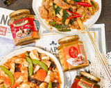 [開箱-全素蘑菇醬]Part 2 家常菜食譜-素食-蘑菇醬燒鮮蔬豆腐的食譜步驟10照片