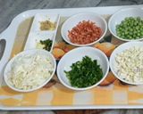 A picture of step 4 of Pizza Paratha (without onion & garlic).