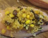 A picture of step 5 of Quinoa Stuffed Chicken Breast with Cream Sauce.