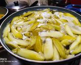 A picture of step 1 of Jaggery Mango Sweet Pickle.