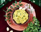 A picture of step 12 of Maharashtrian Pithala.