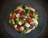 Foto del passaggio 13 della ricetta Cavatelli con carote viola broccoletti e funghi champignon