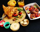 A picture of step 16 of Cornucopia With Grilled Chicken, Veggies And Mixed Vegetable Pie.