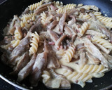 Foto del paso 6 de la receta: Setas con pasta y jamón al Curry🍄