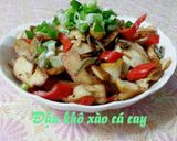 Hình bước làm 1 của món Đậu khô xào cá cơm