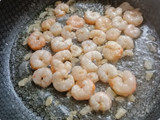 Spaghettis con gambas