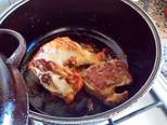 Foto del paso 1 de la receta Pollo y bondiola de cerdo en salsa de mostaza y hongo