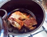 Foto del paso 1 de la receta: Pollo y bondiola de cerdo en salsa de mostaza y hongo