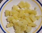 A picture of step 2 of Spanish Potato Omelette with Ham and Cheese.