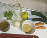 Foto del paso 1 de la receta: Curry verde de calabacín, manzana y soja texturizada