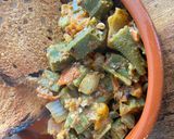 A picture of step 4 of Bhindi masala - Spiced okra.