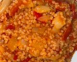 Tarhonyás lecsó recept fázis 4 fotója
