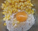 รูปขั้นตอนการทำที่ 1 ของ Overnight Oat Corn Egg Pancake