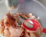 A picture of step 3 of Chicken chilli.