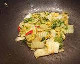 A picture of step 3 of Chinese Leaf Fry.