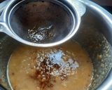 A picture of step 4 of Paruppu payasam / moong dal kheer.