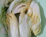 Hình bước làm 1 của món Kim chi cải thảo