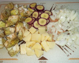 Foto del paso 1 de la receta: Potaje de cerdo, pollo y alcachofas