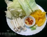 [廚房戰記]-高麗菜炒枸杞菇的食譜步驟1照片