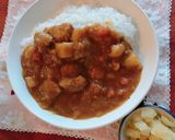 A picture of step 5 of Japanese Curry.