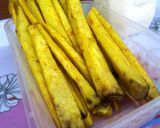 A picture of step 6 of Crispy Golden Fried Yam.