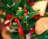 Foto langkah ke 5 dari resep Tumis Kacang Panjang Tofu.
