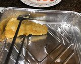 Foto del paso 5 de la receta: Bacalao con pimientos asados y lámina de ajo 🧄