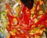 A picture of step 4 of Stir fry Potato soup.