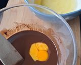 Une image de l'étape 1 de Moelleux chocolat, poires.