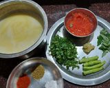 A picture of step 1 of Yellow moong dal.